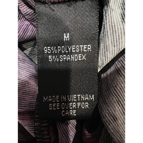 AGB Colorful Geometric, Purple, Print Short Sleeve Top Womens Size M - Picture 5 of 6